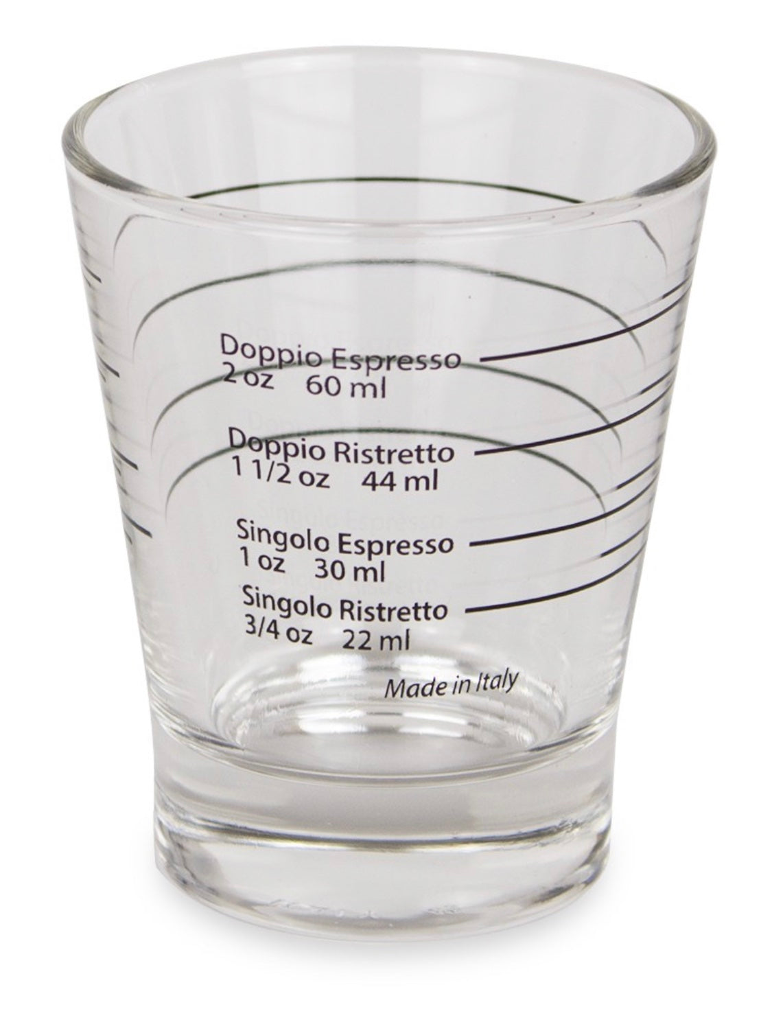 Espresso Shot Glas mit Markierung