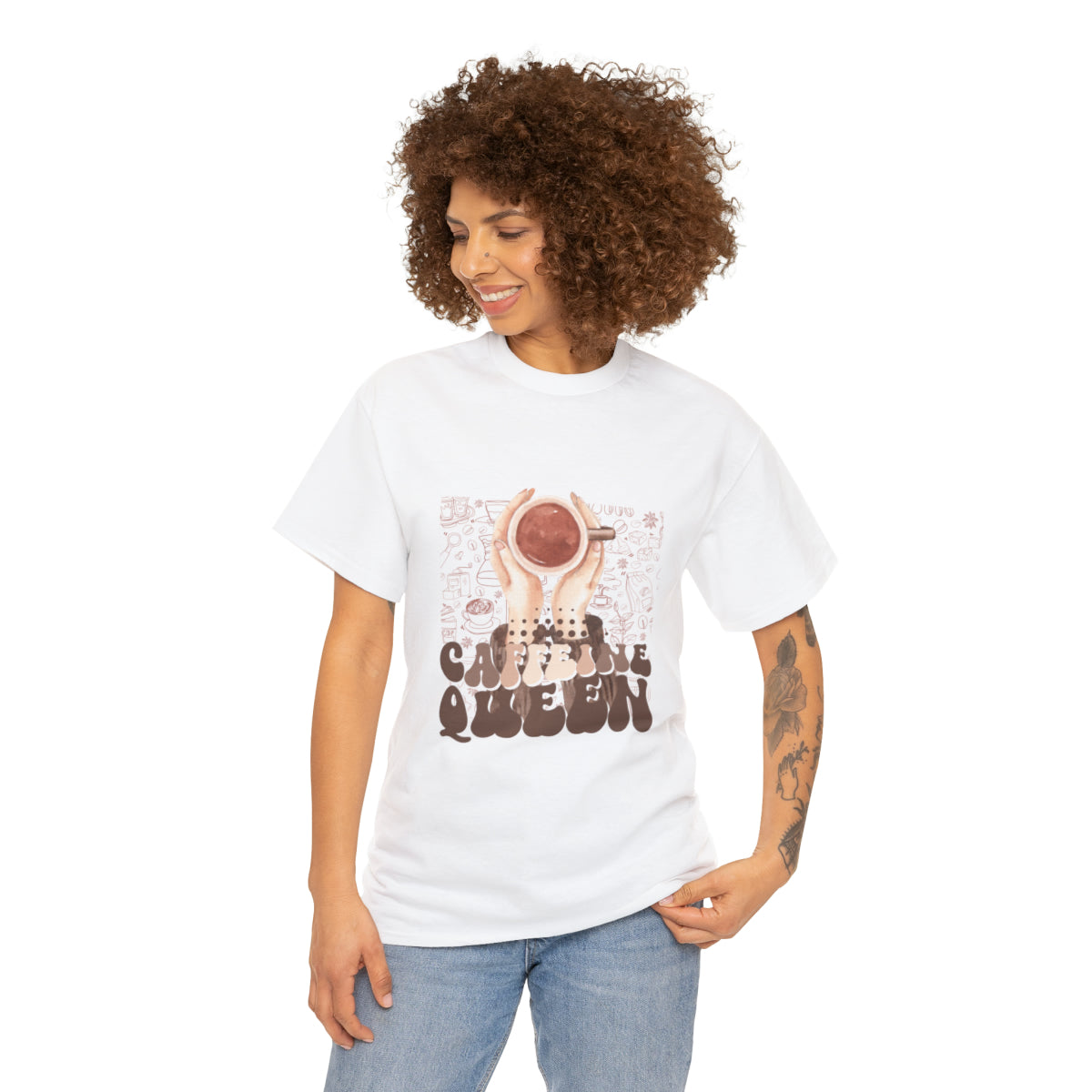Coffee Queen T-Shirt......Unisex Heavy Cotton Tee